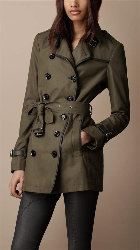 burberry brit leather trench coat|trench coat Burberry femme.